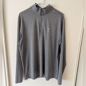 William Murray Golf Mens Large Quarter Zip Pullover Gray Activewear Athleisure